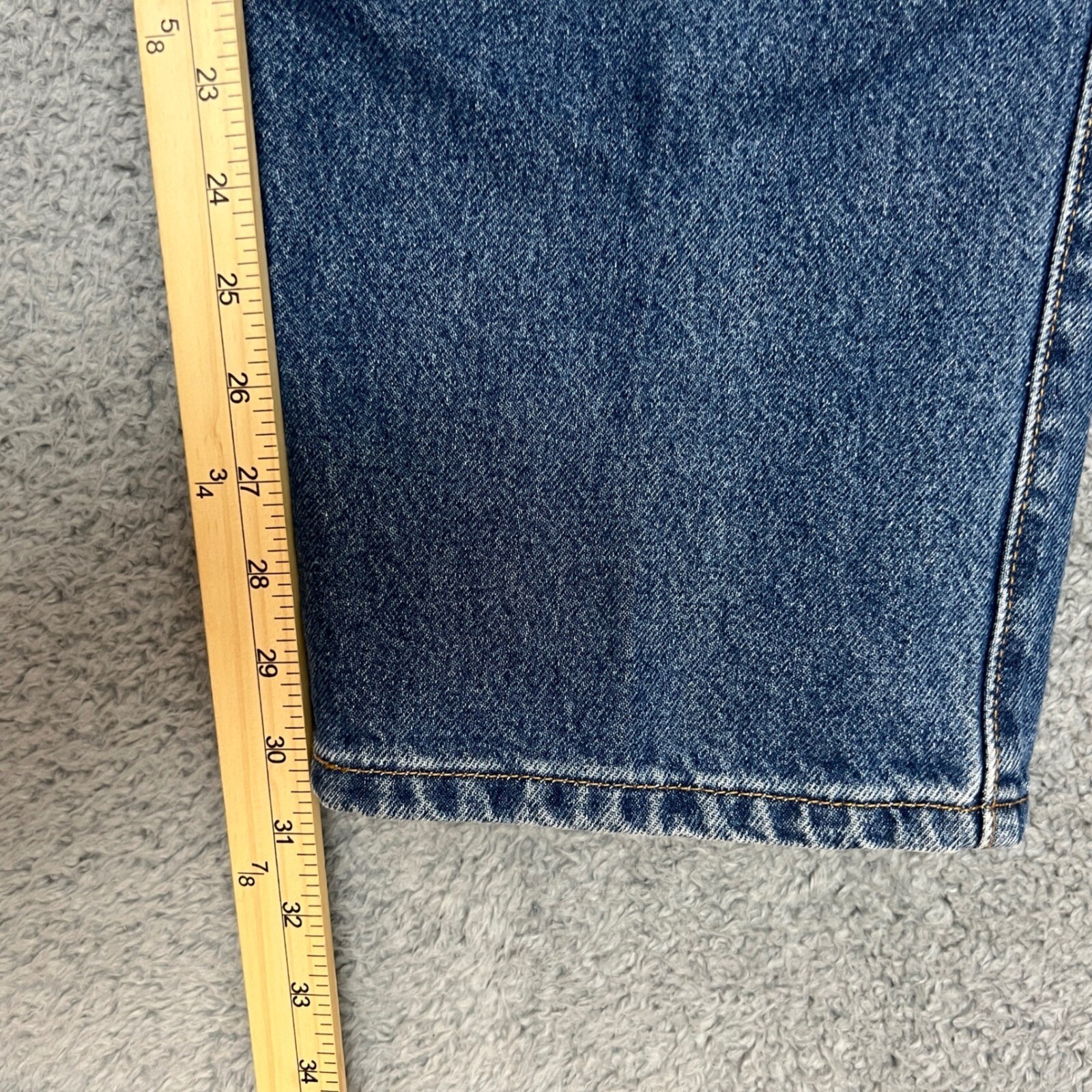 Levi 540 Jeans Mens 44×30 Blue Excellent Relaxed Fit Straight Leg Denim