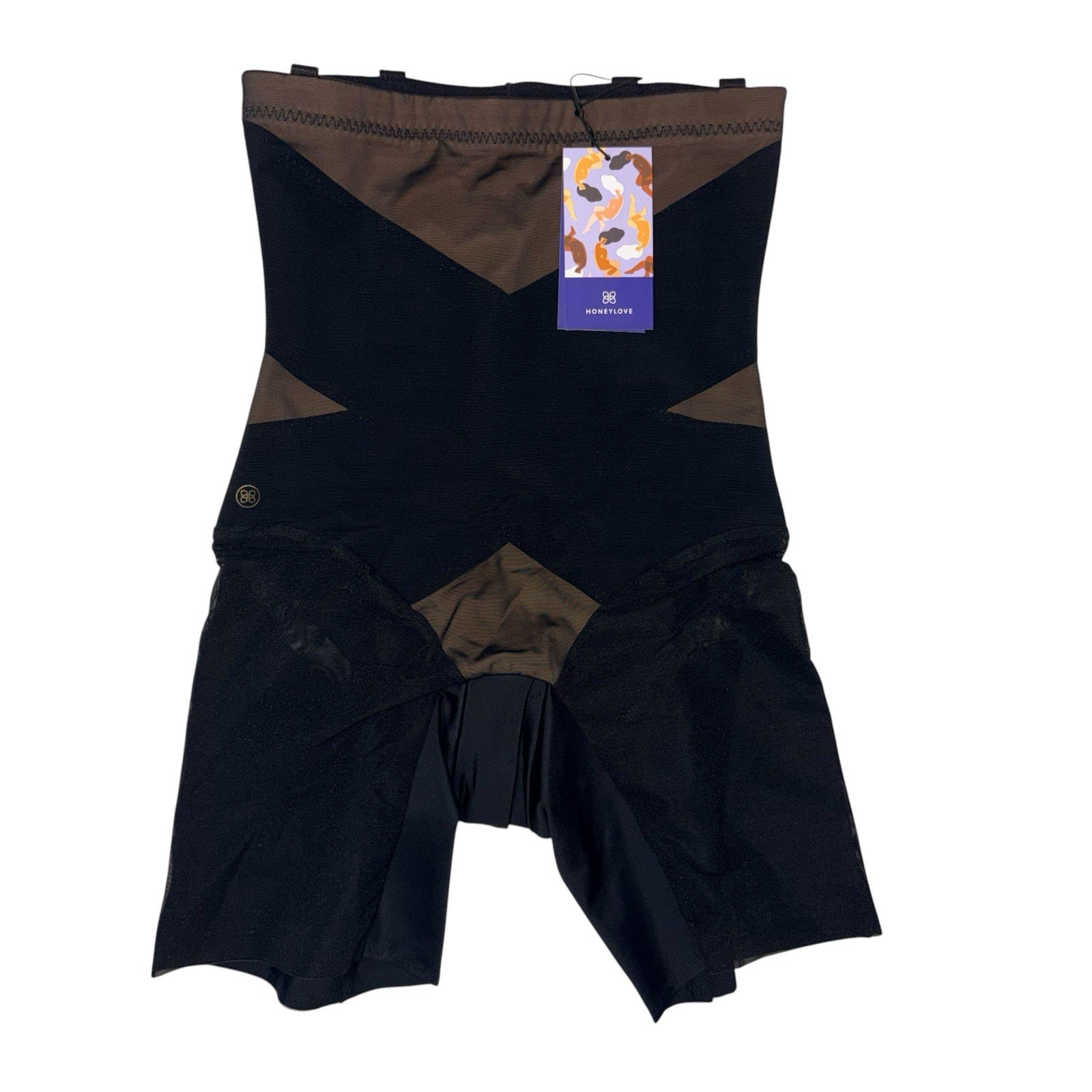 NWT Honeylove Super Power Short Black Shapewear Size Small.