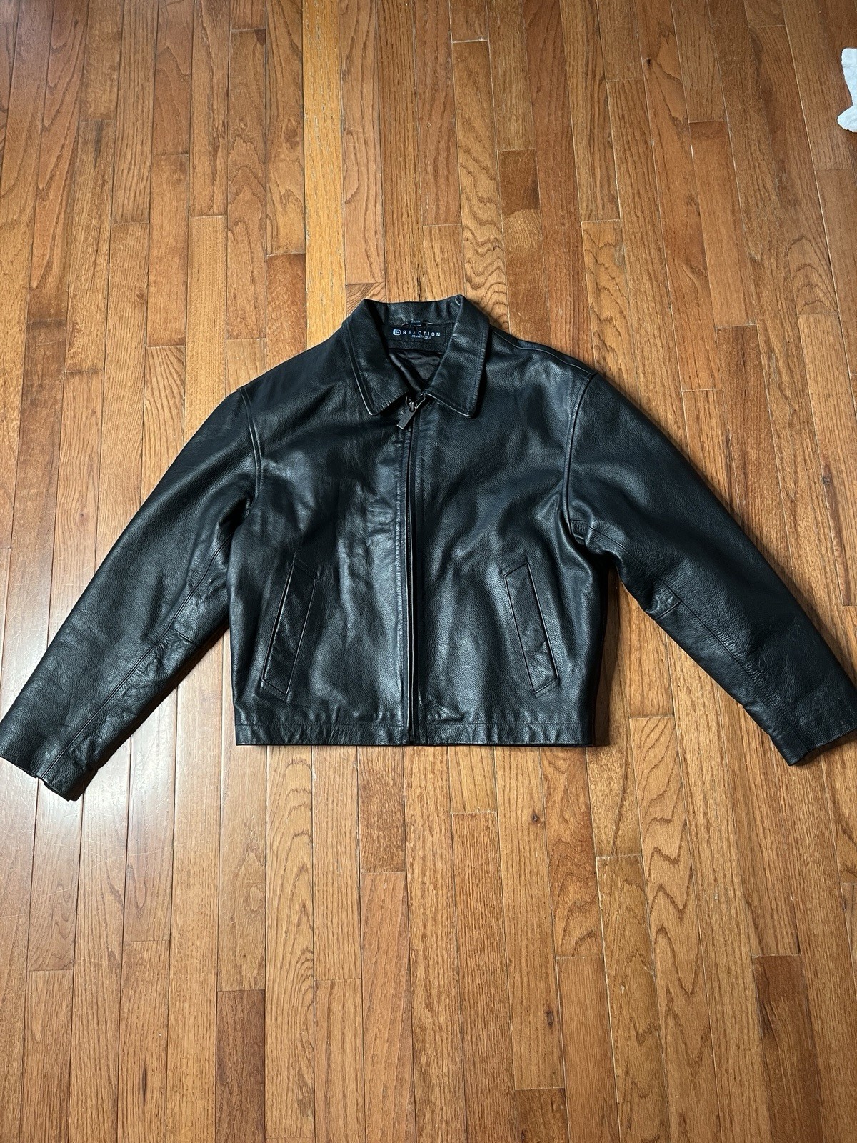 Women’s Reaction Kenneth Cole Men’s 44R Black Leather Jacket