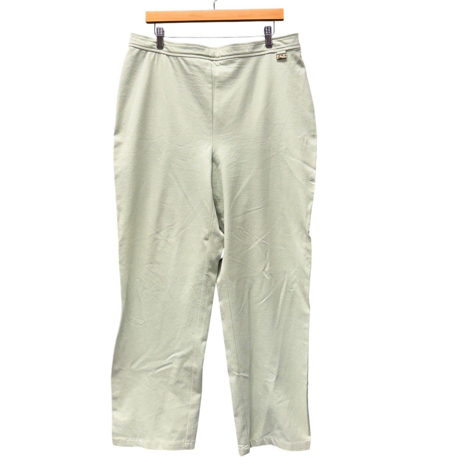 St John Sport Pants Womens 16 (37×31 ACTUAL) Straight Leg Pale Green Trousers