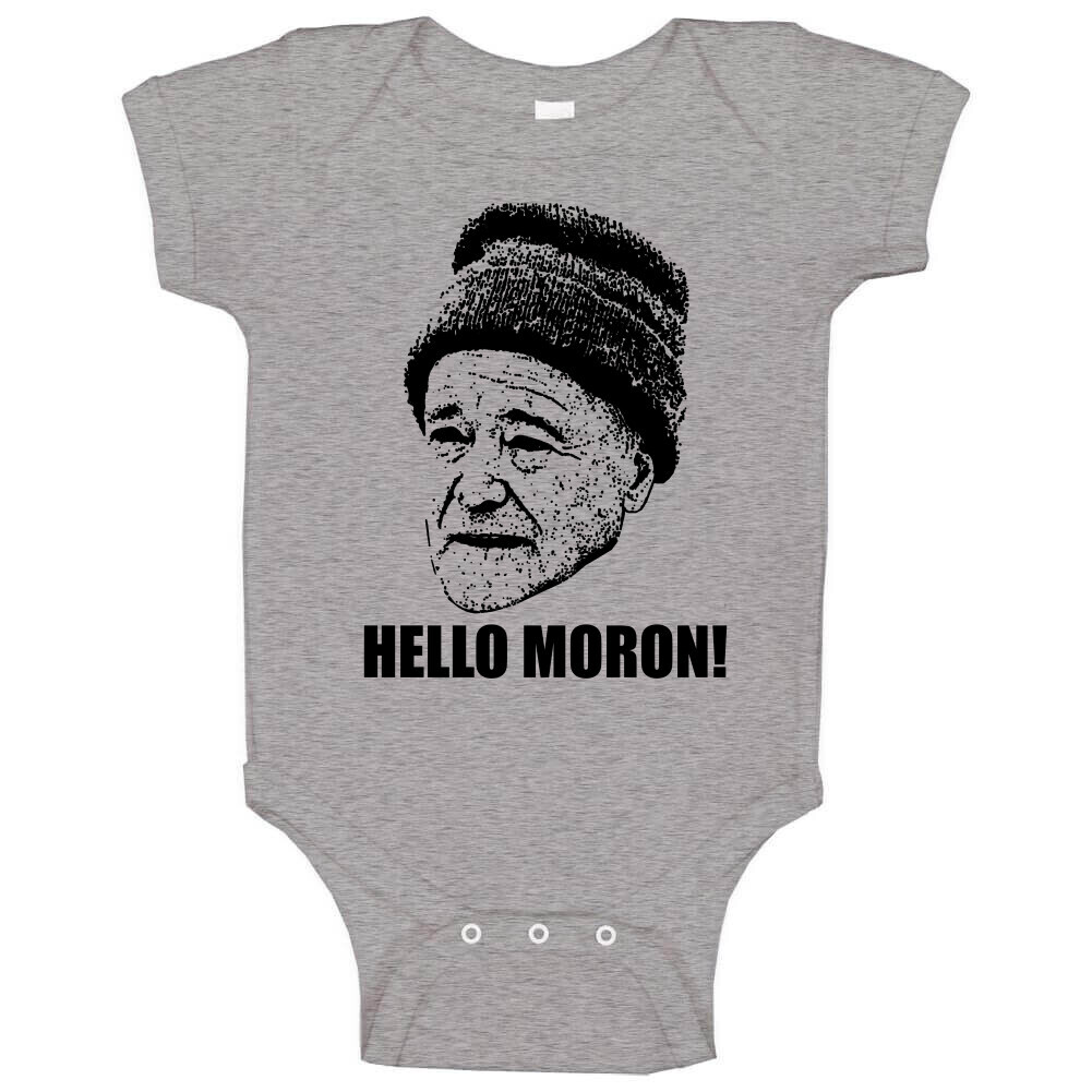Grumpy Old Men Quote Hello Moron Fan T Shirt