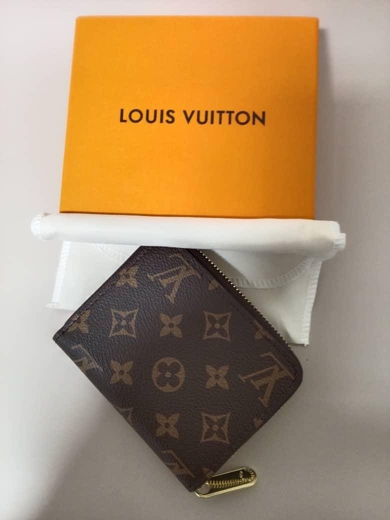 Louis Vuitton Monogram Zippy Zip Around Wallet Coin Purse Brown