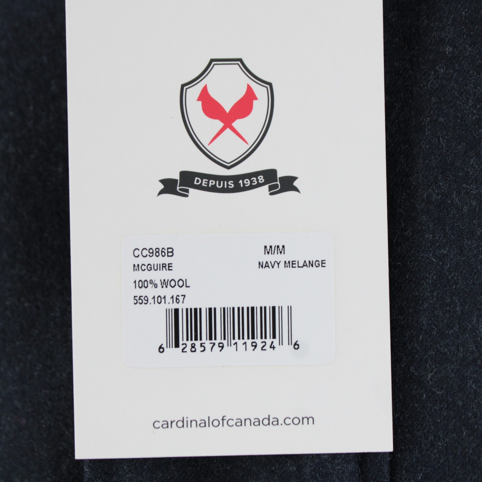 Cardinal of Canada NWT Wool Jacket Size Medium US McGuire In Navy Melange