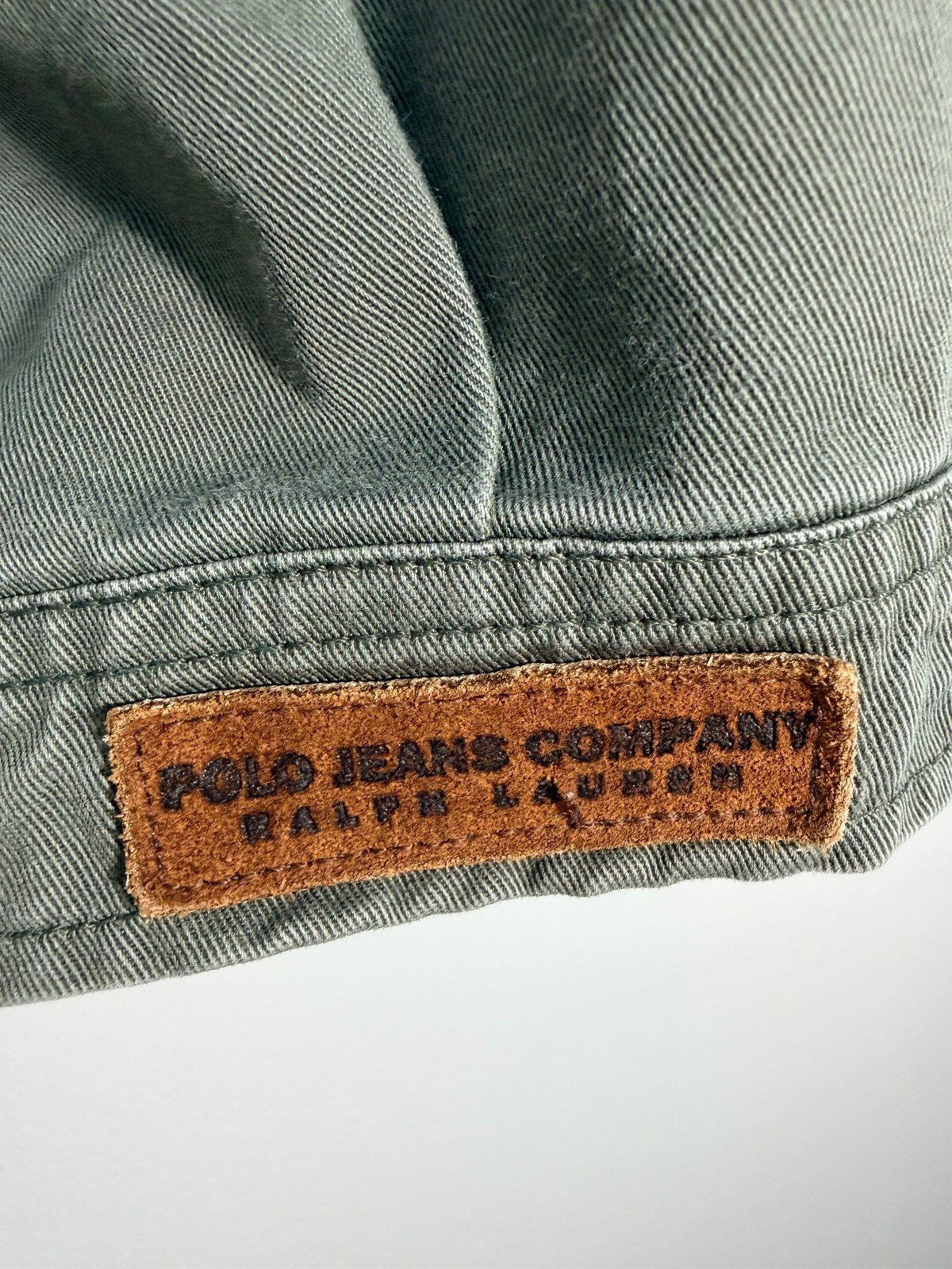 Polo Jeans Co Ralph Lauren Olive Cotton Zip Jacket Vintage Utility Chore Coat