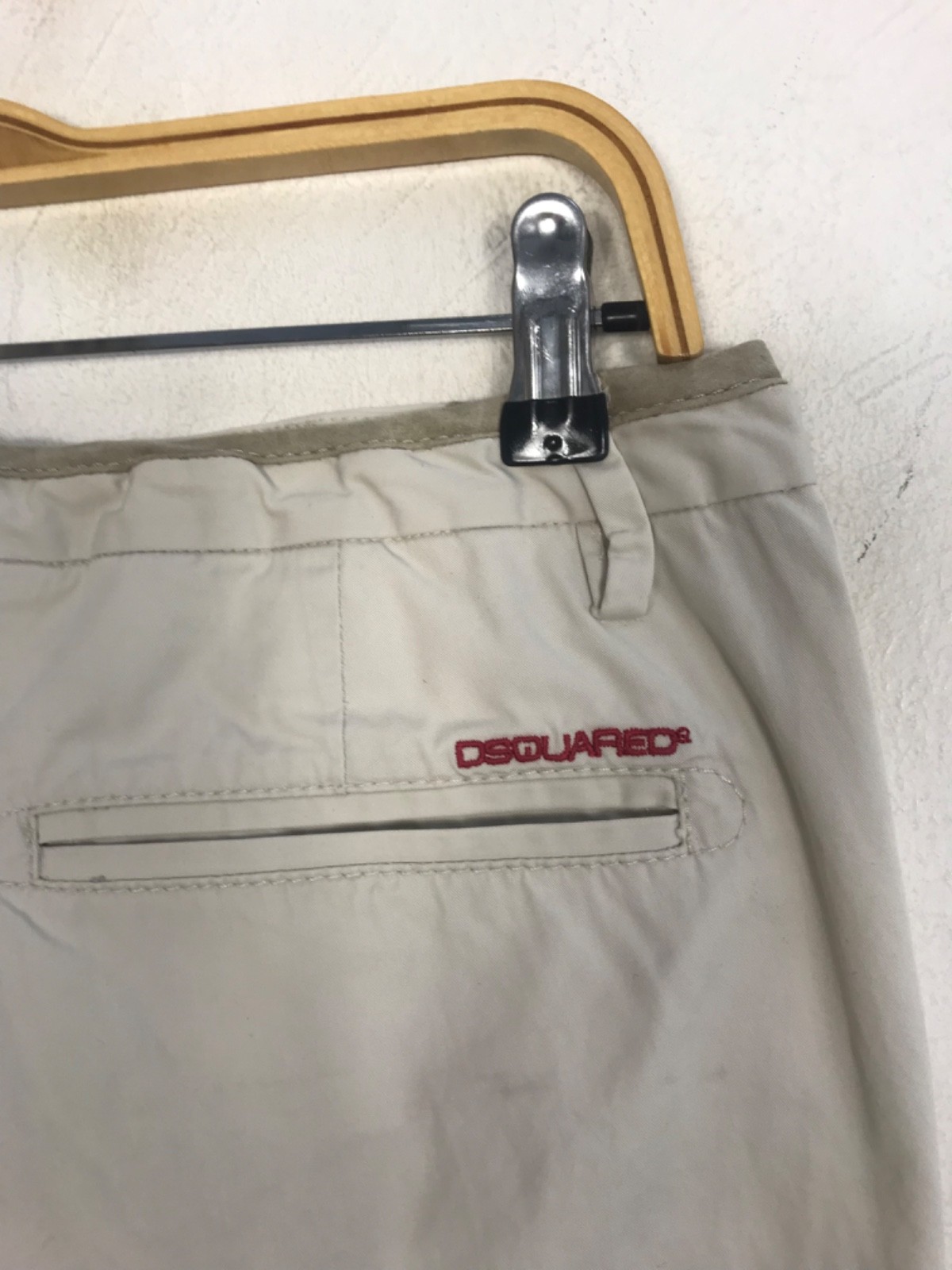 Dsquared2 Italian Designer Beige Chino Pant Slack Trouser Buttonfly 31 32 E720