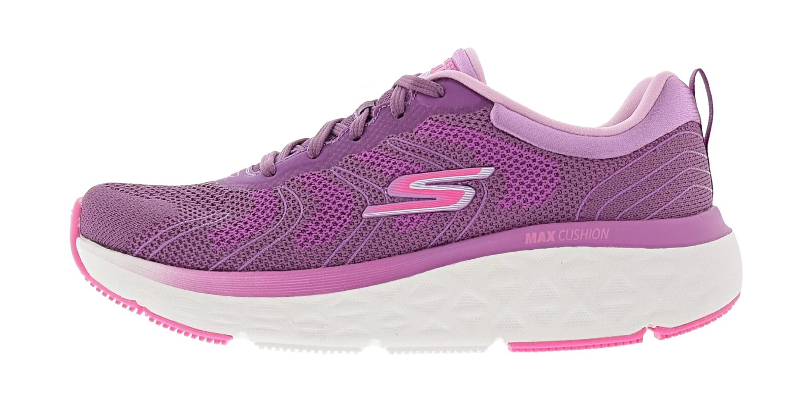 SKECHERS WOMEN’S MAX CUSHIONING DELTA -129120PRPK LACE-UP RUNNING SHOES