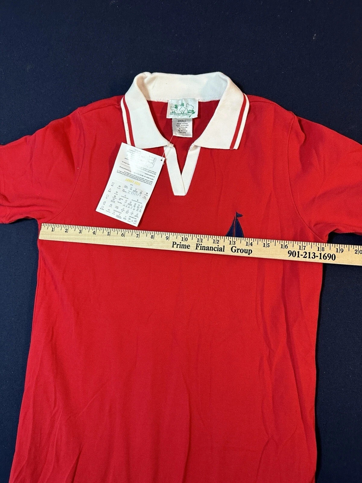 The Quacker Factory Red Dress Sailboats Womens Size S Small New With Tags (QVC)