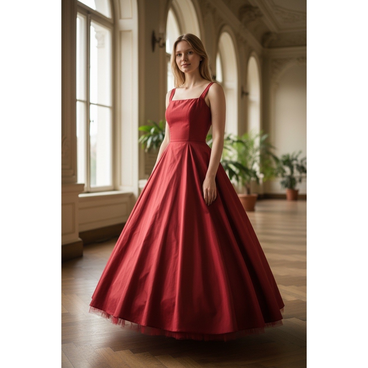 Night Way Collections Red Formal Gown Dress Size 6 Sleeveless Evening Prom USA