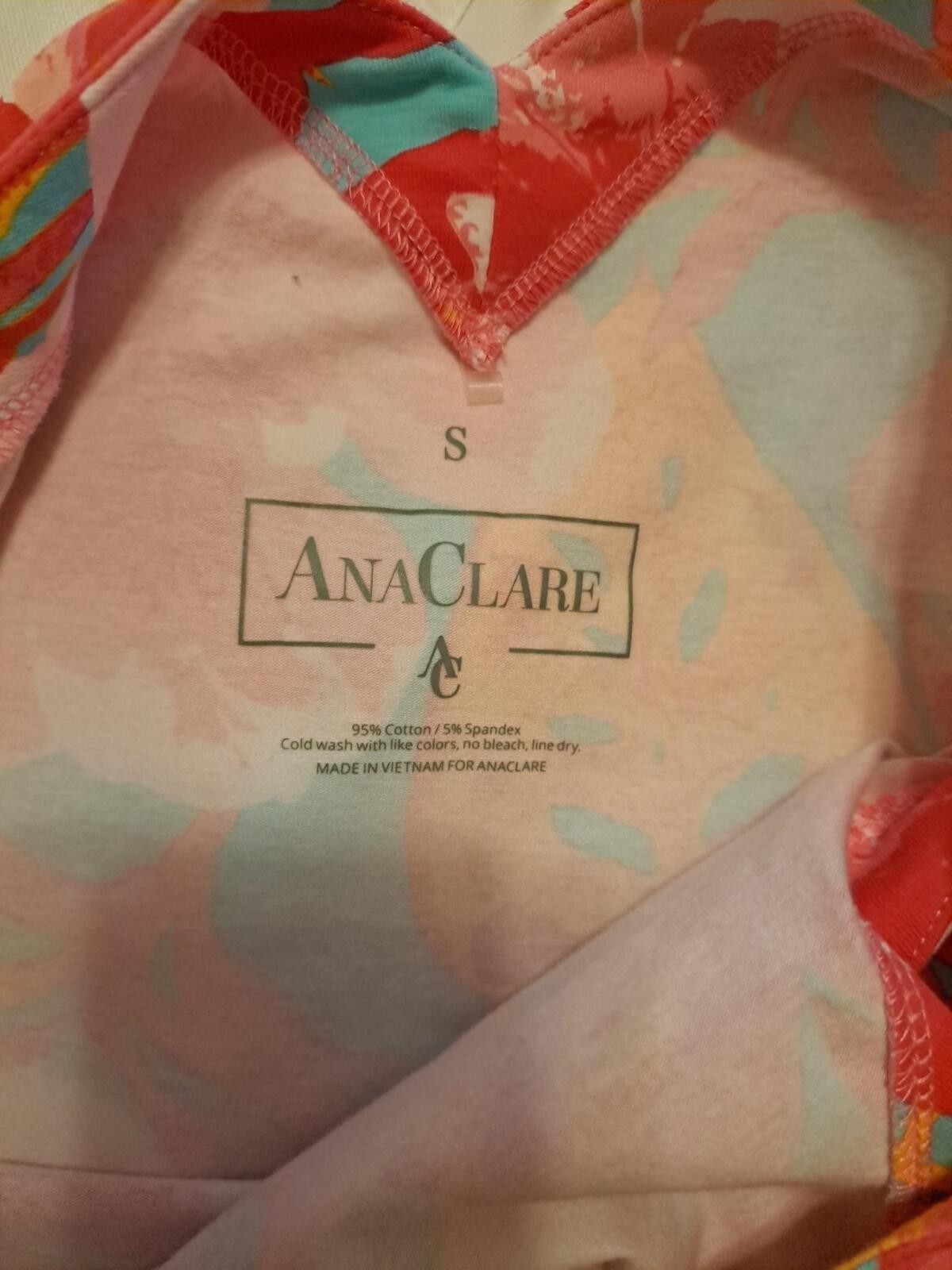 Ana Clare Emilee Maxi Shift Dress Tahiti Size S EUC