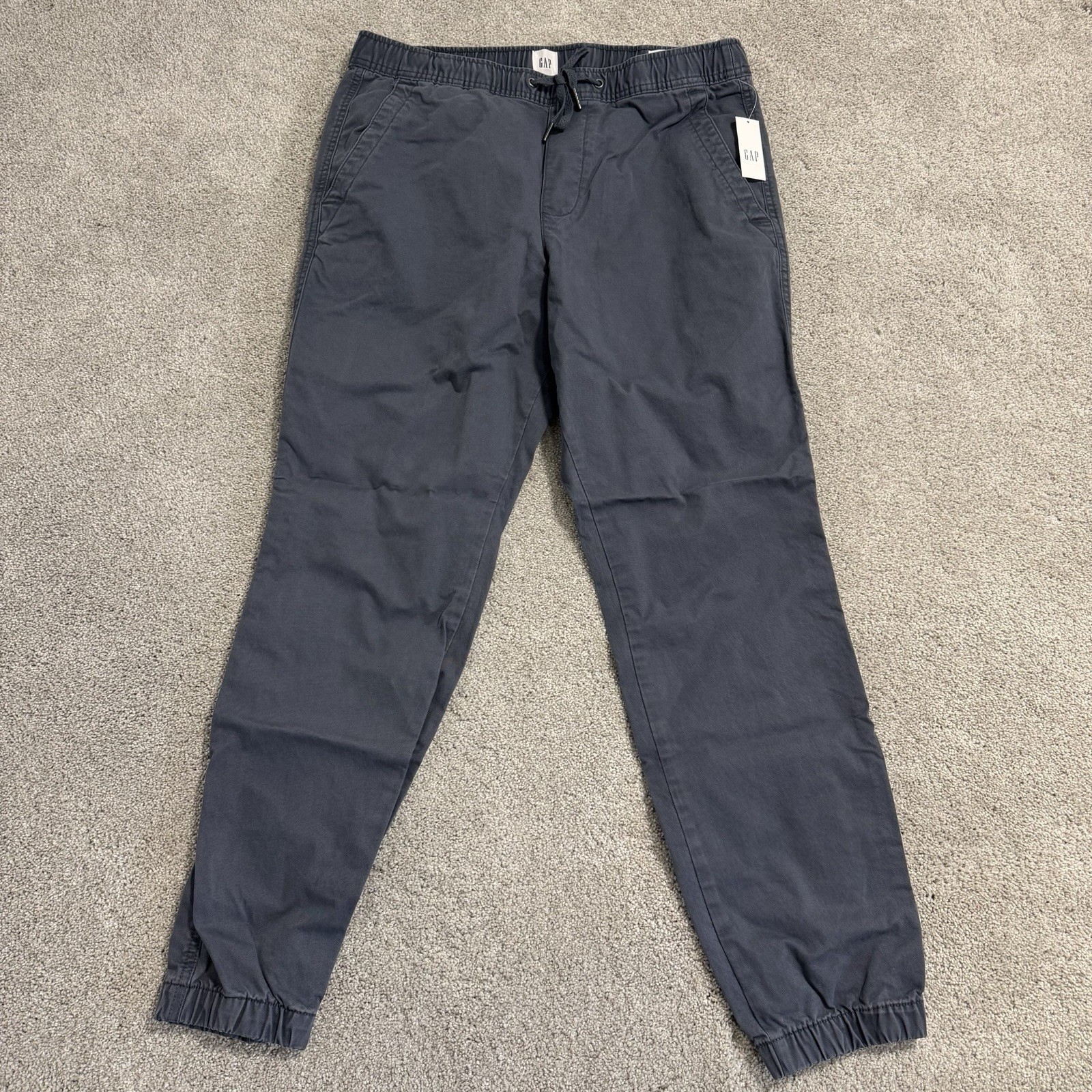 GAP Flex Essential Joggers Men’s Size M Medium Dark Pearl Grey Pants NWT