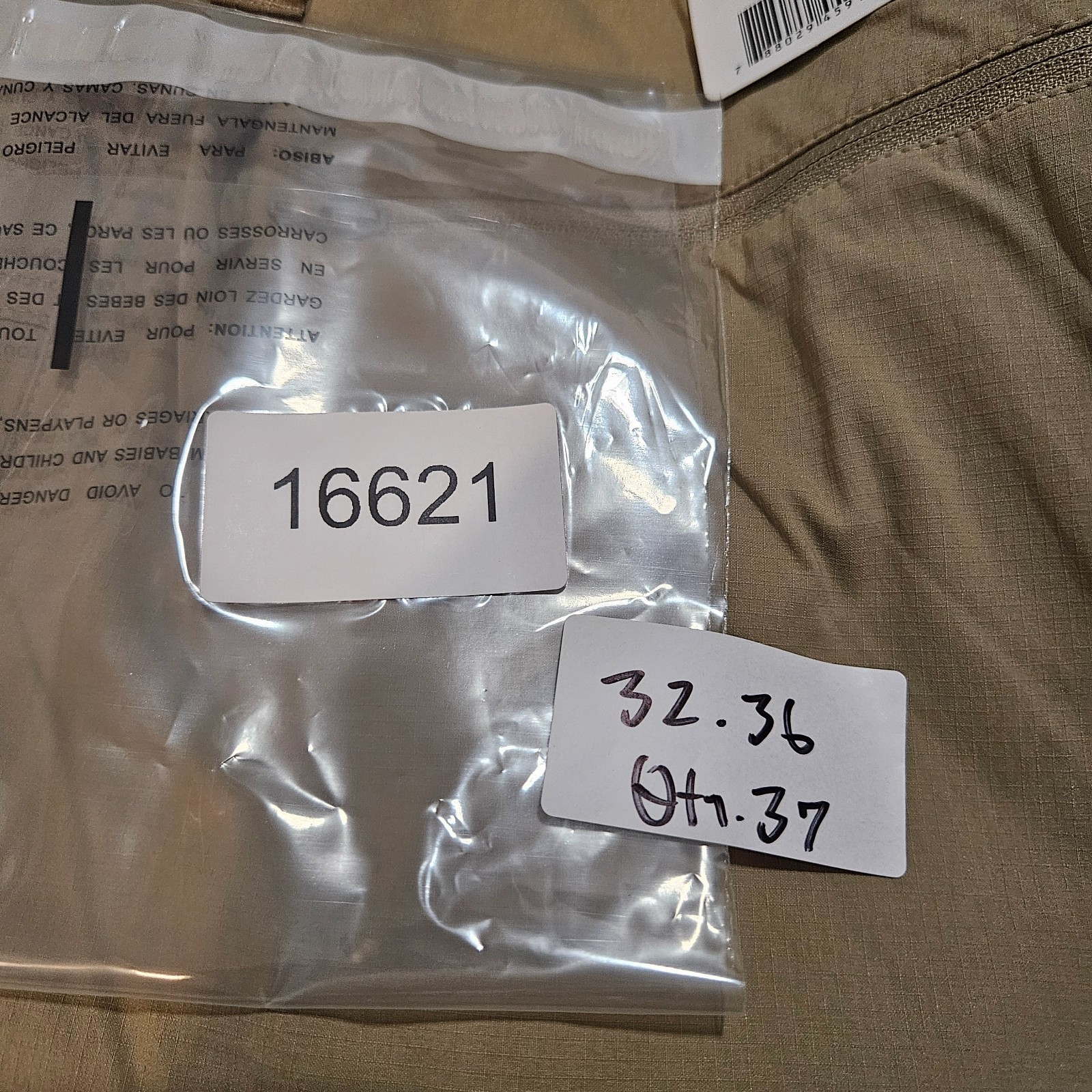 NEW Propper Tactical Cargo Utility Pants Men 32 x 36 Khaki Lightweight USF50