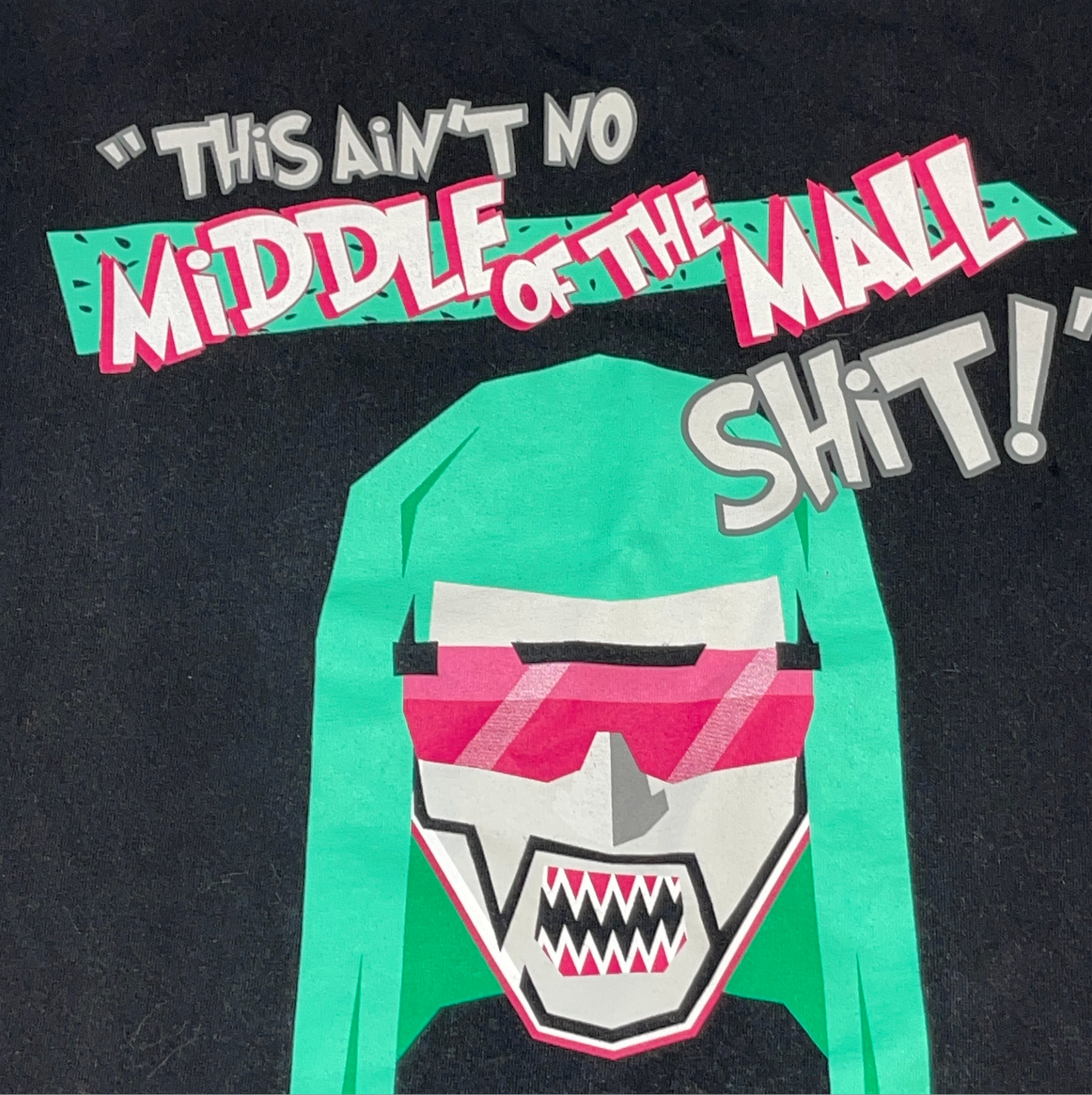 RIFF RAFF Jody HighRoller Rap Tee Hip Hop Merch XXL Black Neon Graphic T Shirt
