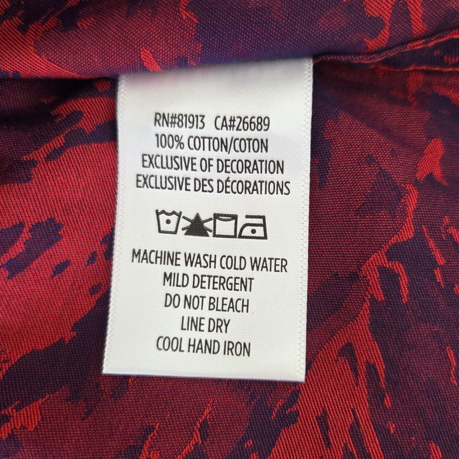 Robert Graham Mens Expressionist L/S Flip Cuff Raspberry Button Shirt Sz 3XL