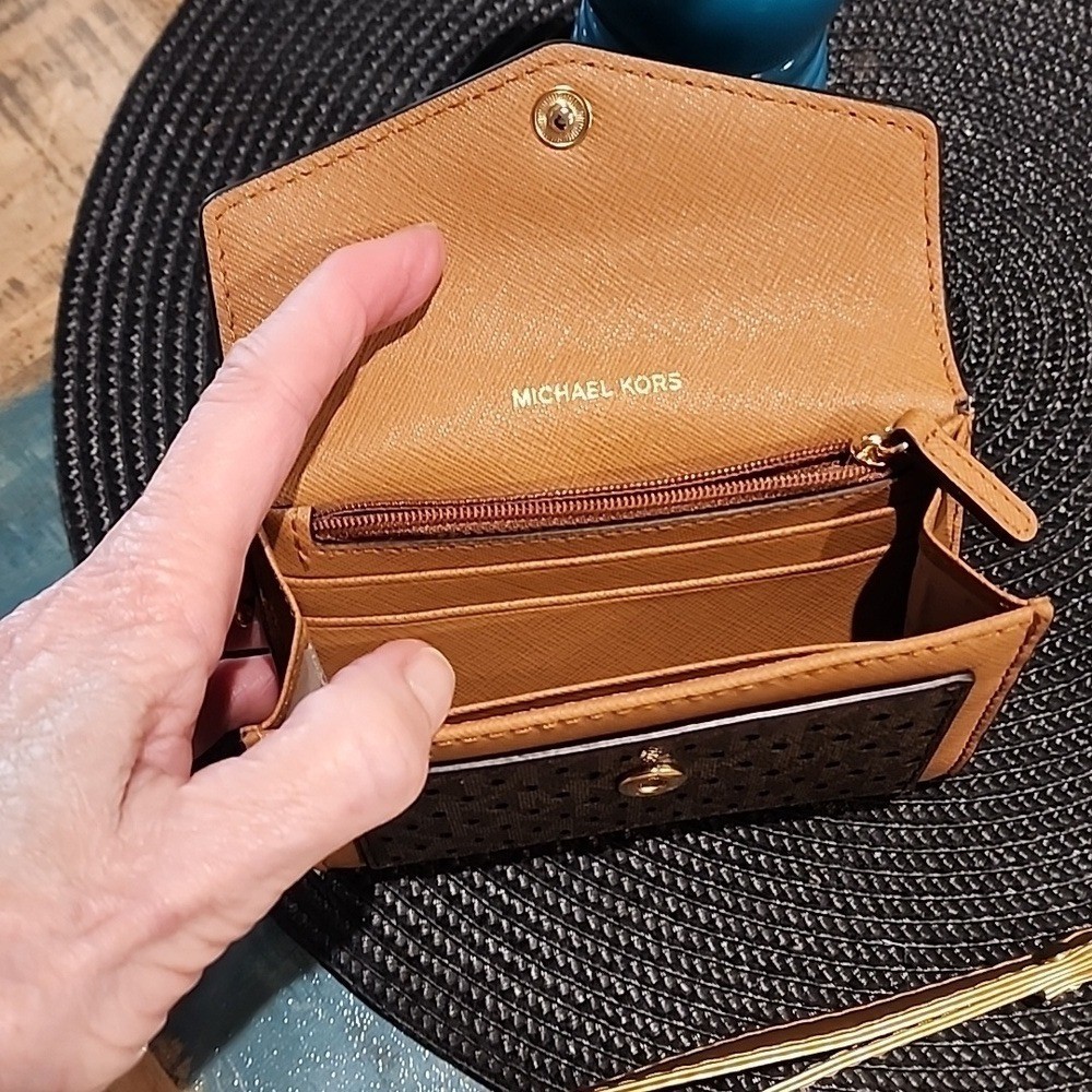 Michael Kors Honey Wheat Card Holder
