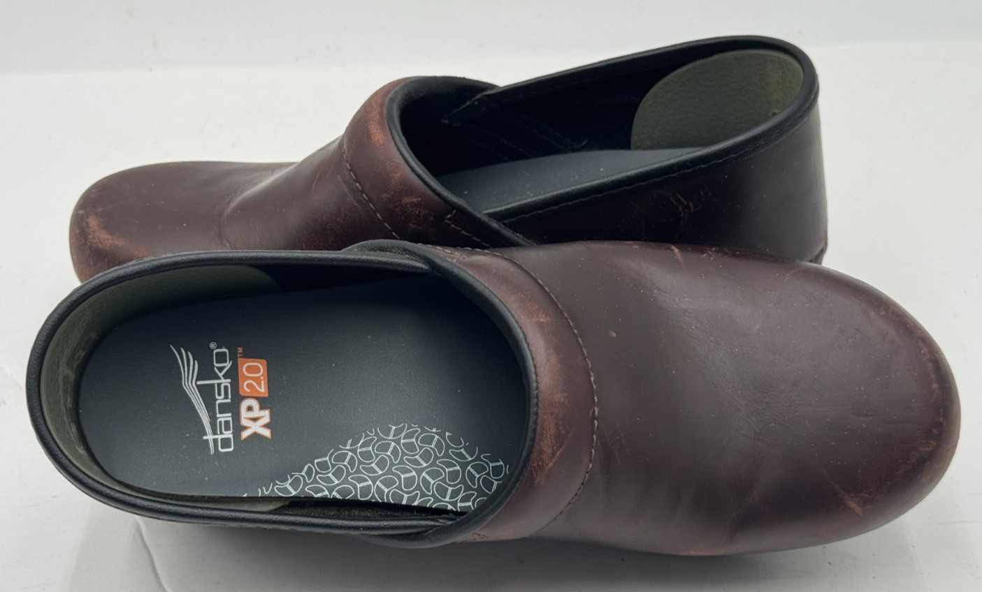 Dansko XP 2.0 Women’s Clog 8.5-9 Brown Leather Round Toe Casual Slip On Shoes