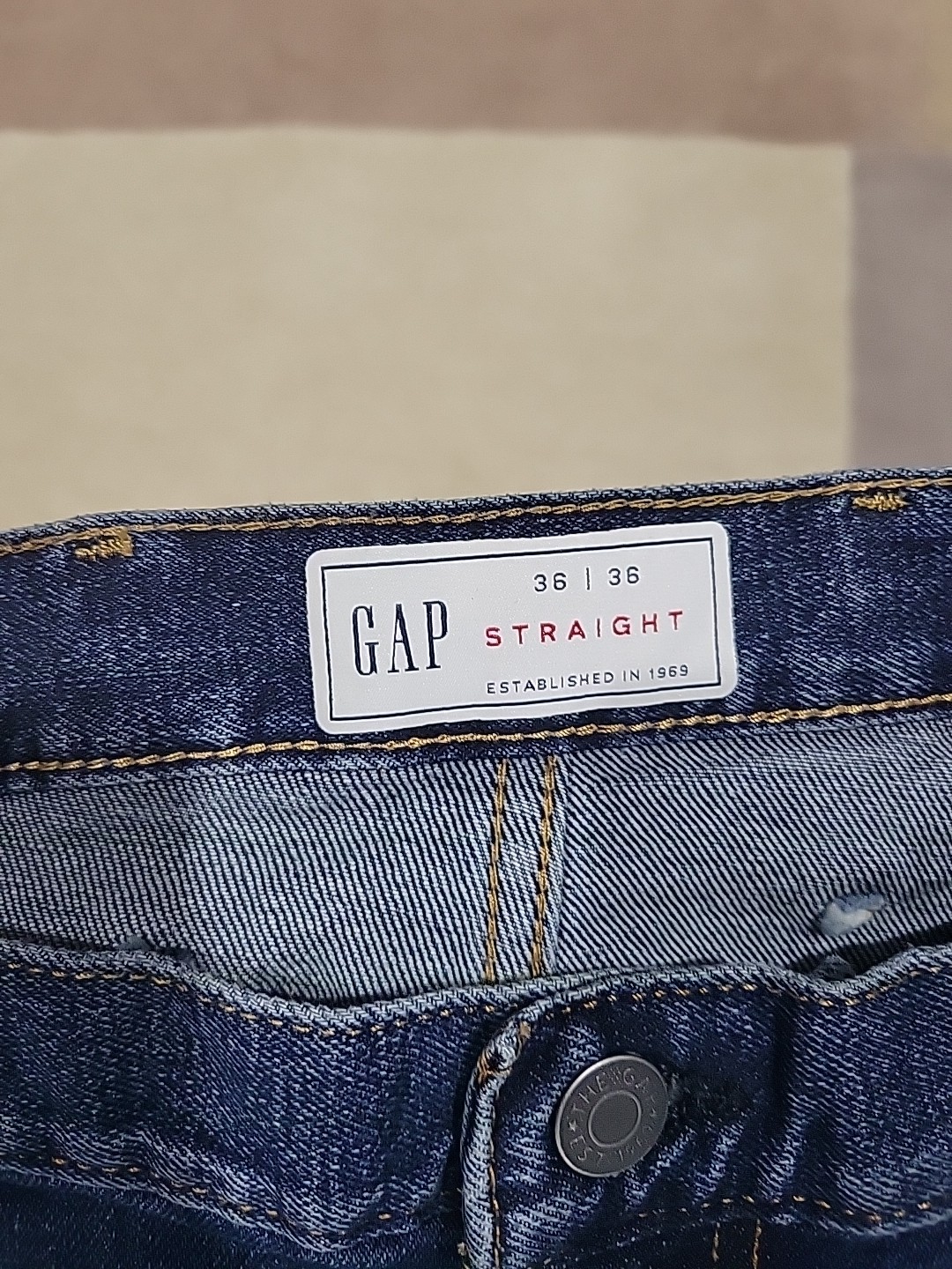 Gap Men’s Jeans. Size 36×36. Blue. Straight. 99%Cotton 1% Spandex