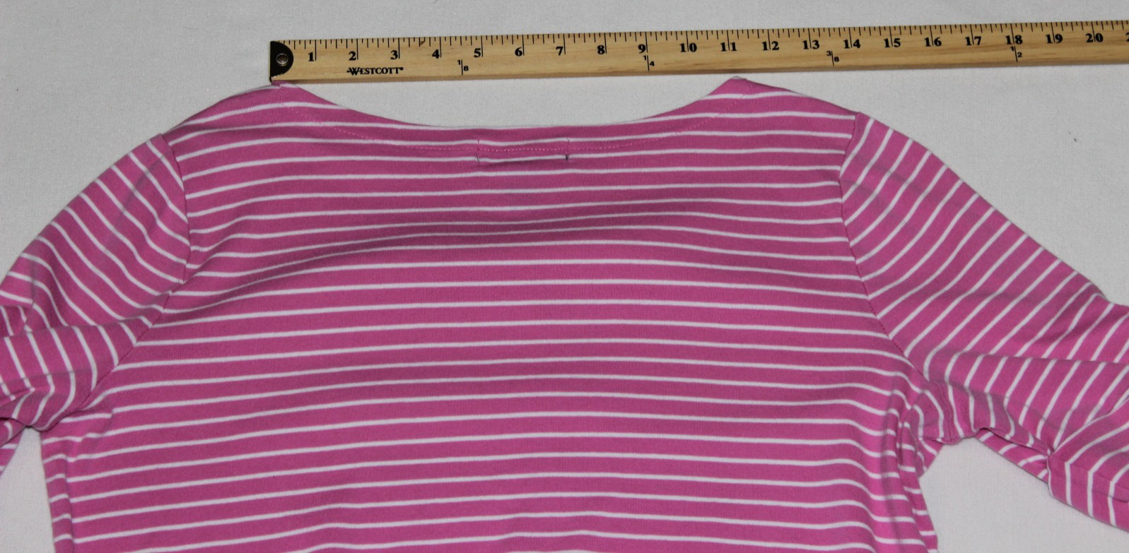 Lauren Ralph Lauren Blouse Women’s Size 1X Pink White Striped Short Sleeve VTG
