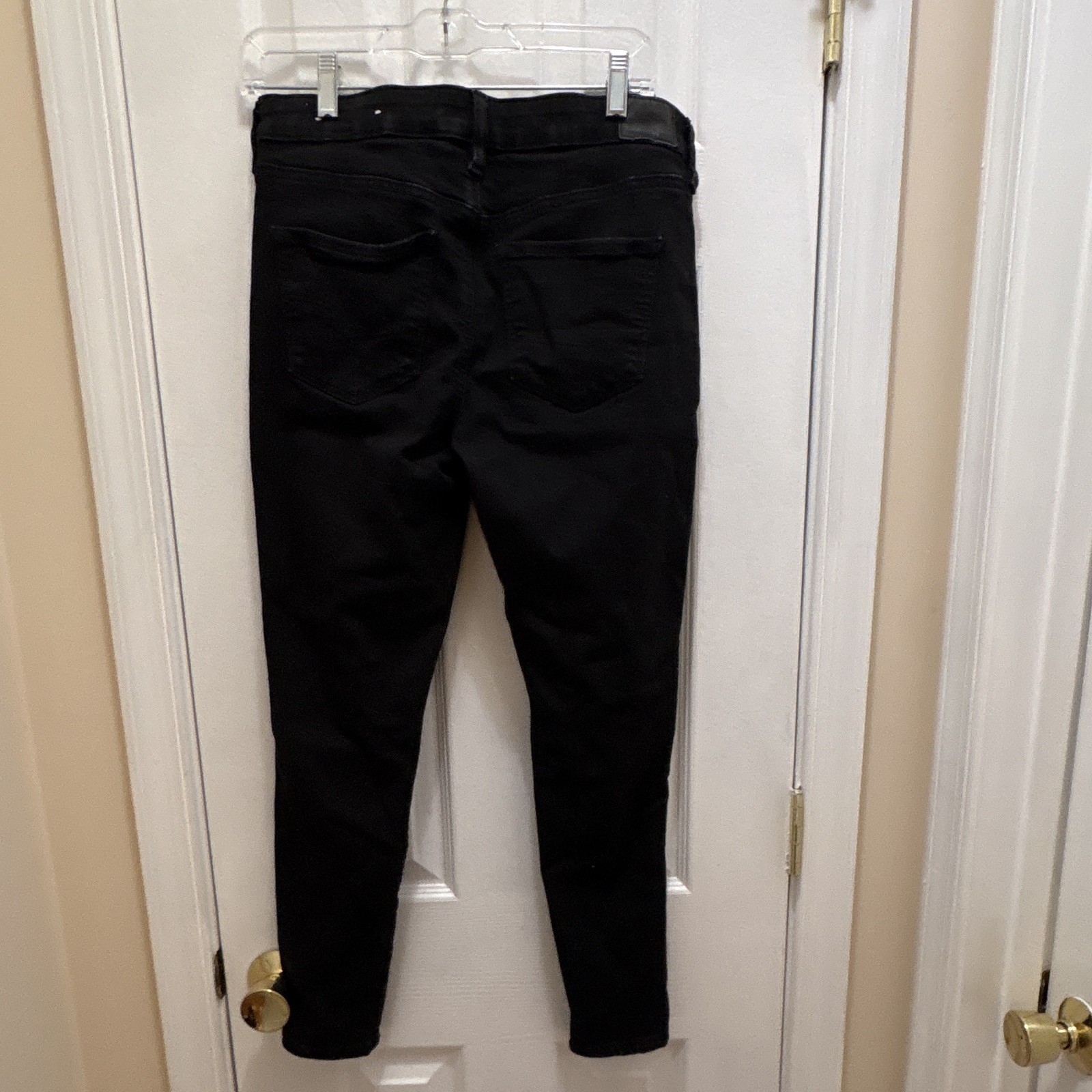 American Eagle Outfitters Next Level Stretch Black Mid Rise Skinny Jeans 8