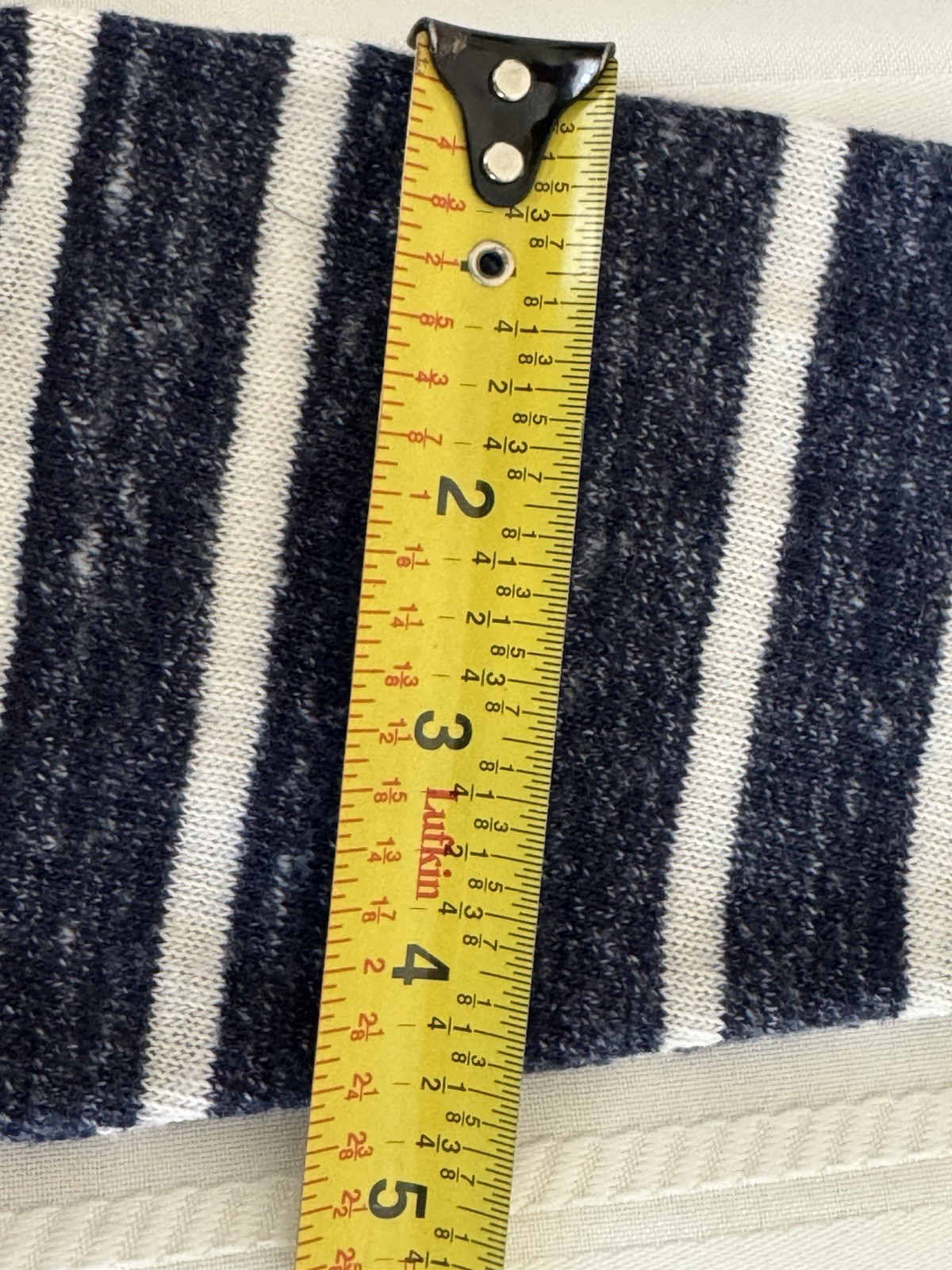 Old Navy, Navy Blue & White Striped Open Front Cardigan, Size L