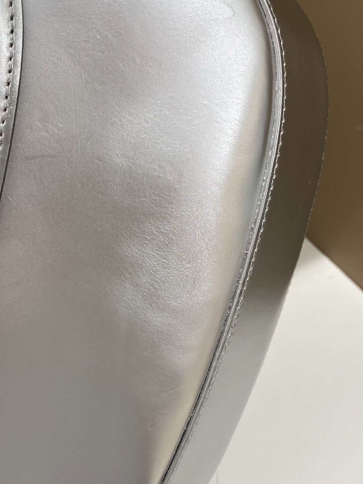 Authentic Prada Cleo Patent Leather Shoulder Bag Silver Silver-Tone eBay AG