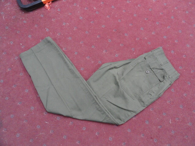 Vintage 80s US Army OG 507 Trousers Utility Pants Military USA Straight Pocket
