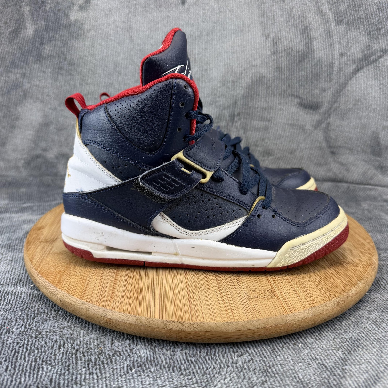 Jordan Flight Shoes Boys Size 4.5Y Blue White Basketball Sneakers CZ8768-400
