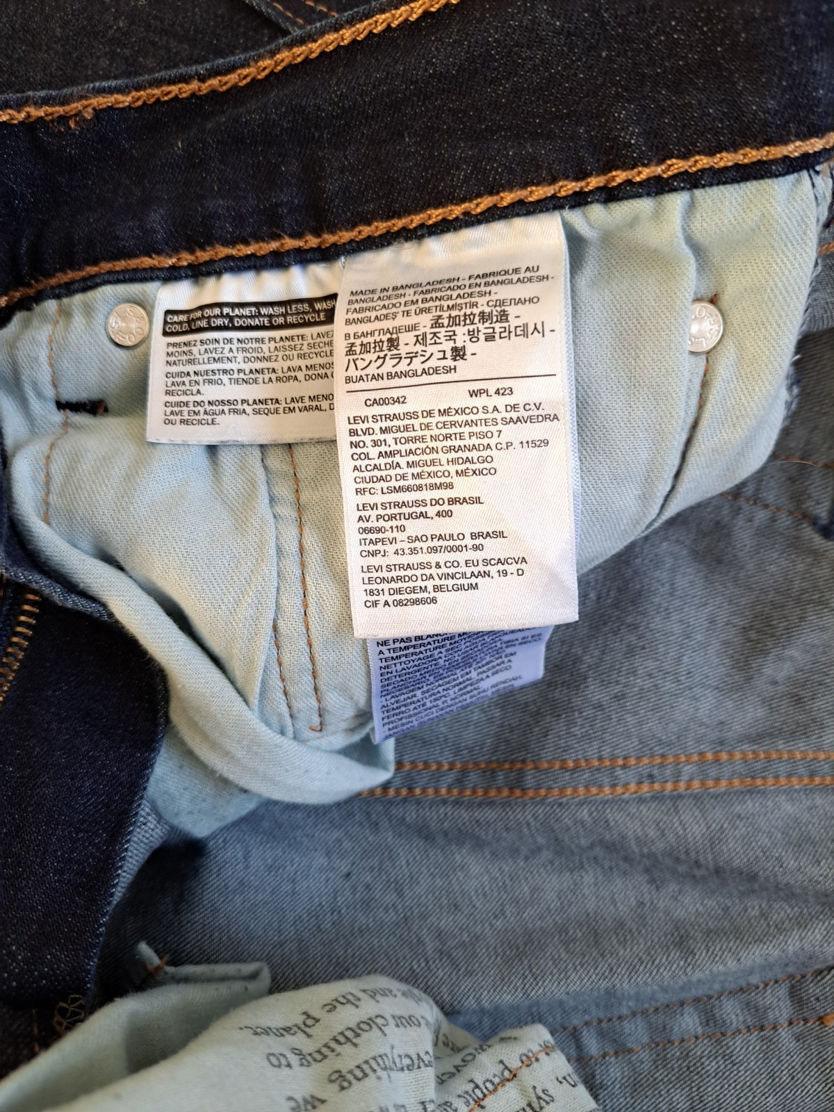 Levi’s 502 Men’s Regular Taper Jeans Blue W32 L30 (Actual 33×27.5)