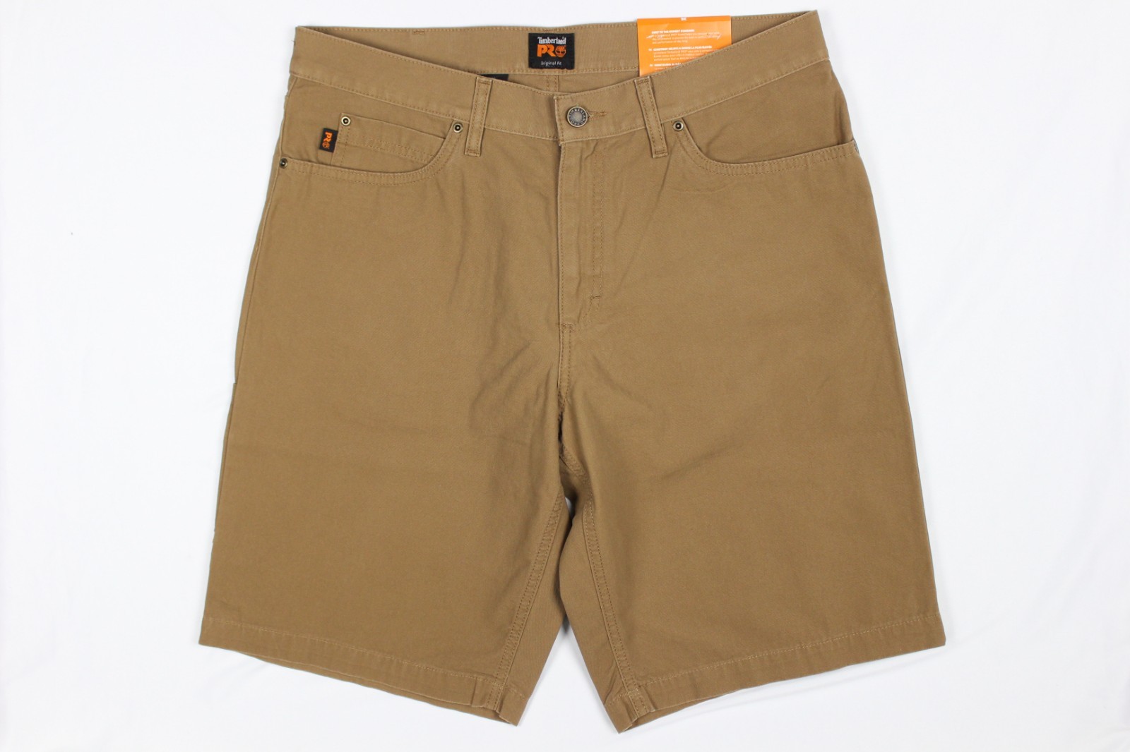 Timberland Pro Men’s Shorts 11″ Son of a Short Canvas Work Dark Wheat