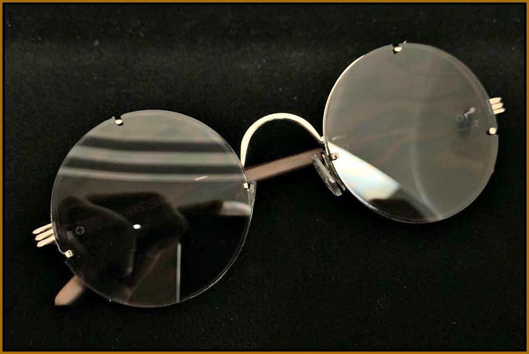 Mens Classy Elegant Exotic Sophisticated Retro Style SUNGLASSES Round Frame Lens