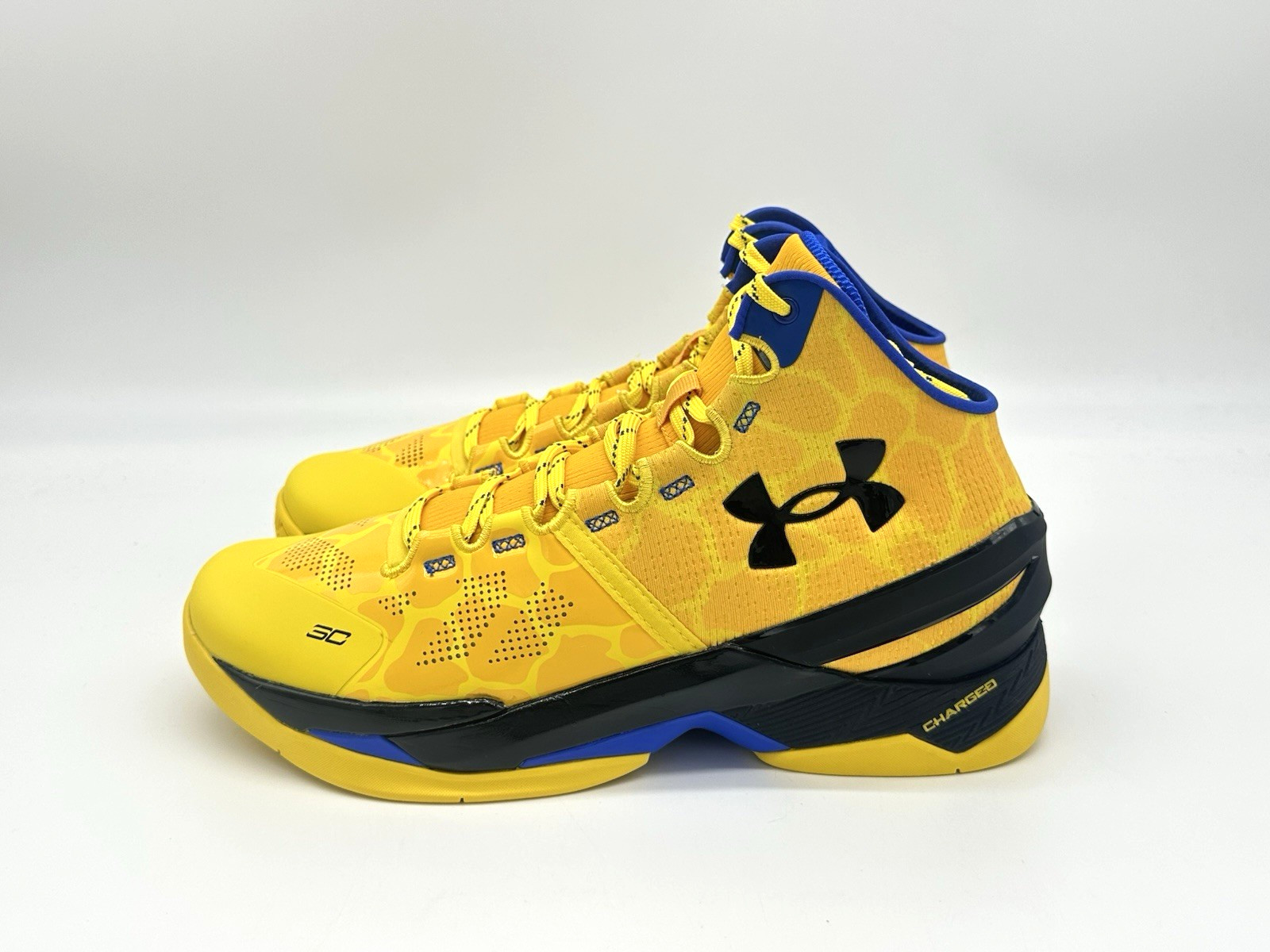Under Armour Curry 2 Men’s Size 9.5 Double Bang Basketball Shoe Gold 3026281-700