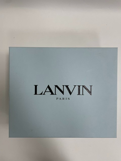 Lanvin Smile Black Leather Platform Sandal Ring Heel EU38 US8 UK5 $2145