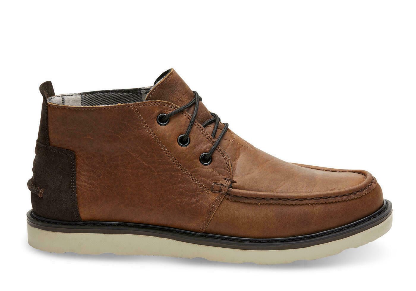 TOMS Chukka Waterproof Brown Leather Lace-Up MENS BOOTS SIZE PICK YOUR SIZE