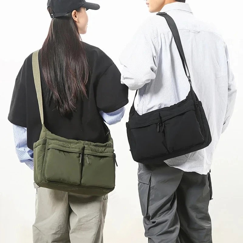 Casual Multi-pocket Messenger Bag Men Women Shoulder Bag Travel Sport Bag