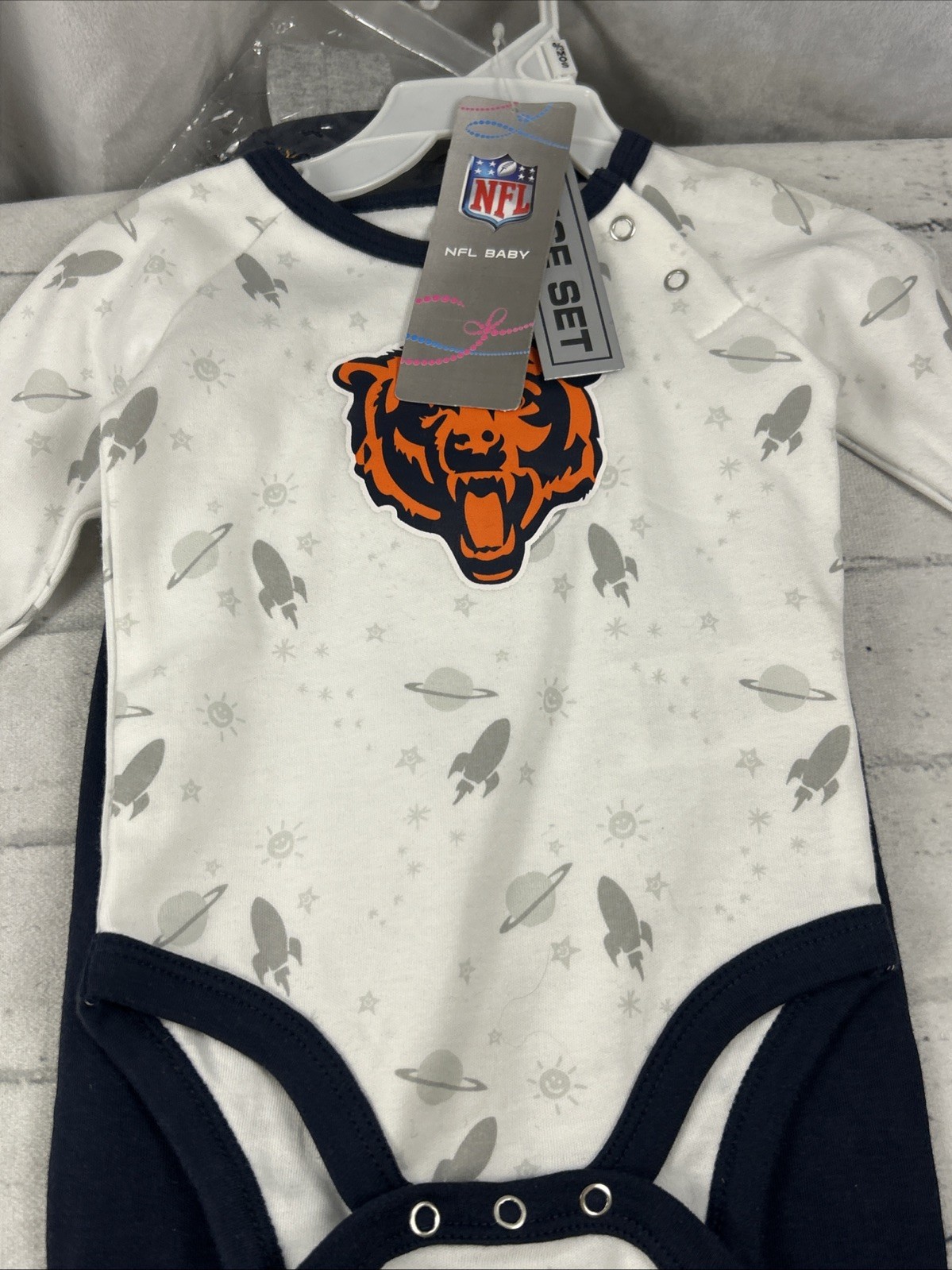 NWT Chicago Bears 3 Piece Sleepwear Set Size 0-3 Months