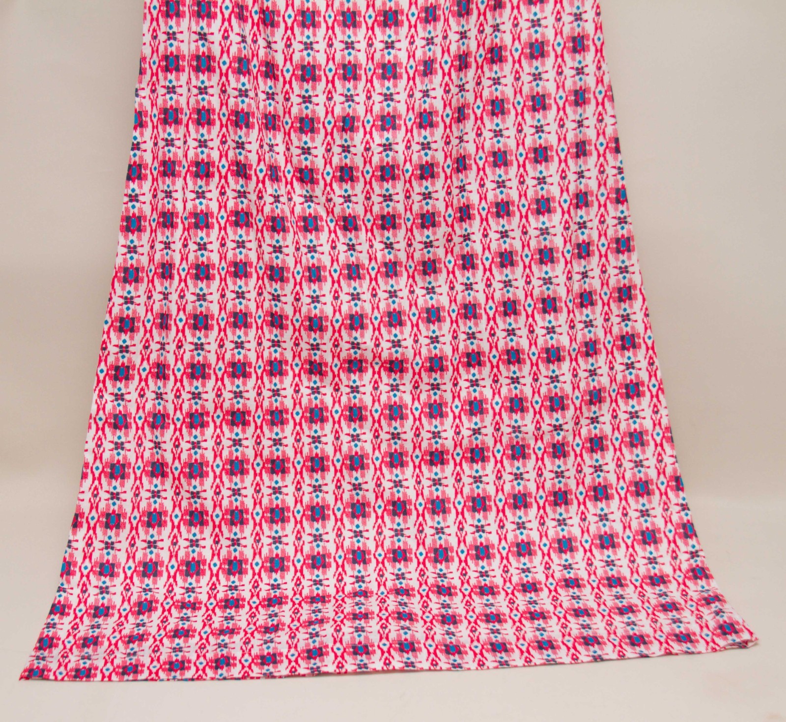 White Stuff Pink Blue White Calypso Print Cotton Sun Maxi Dress UK 10