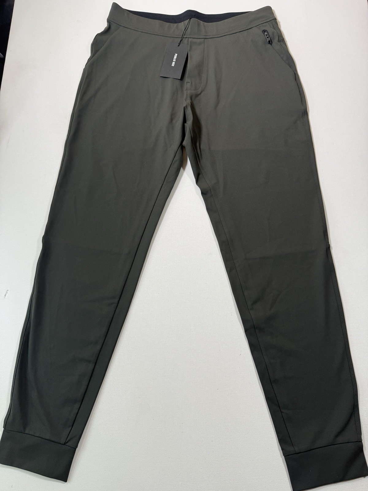 Public Rec Joggers Mens 34×34 Dark Olive Performance All Day Every Day Pants NWT