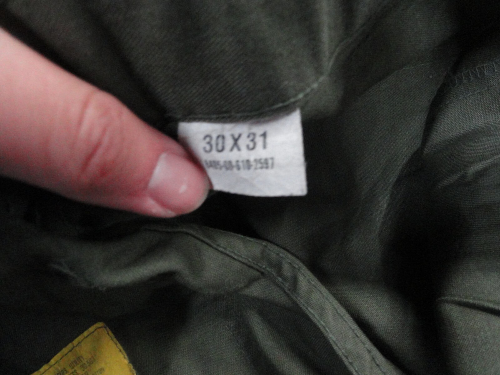 Vintage 80s US Army OG 507 Trousers Utility Pants Military USA Straight Pocket