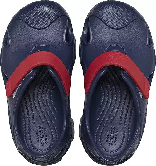 Size C10 Toddler’s Crocs All Terrain Fisherman Sandals Navy/Pepper NEW Clogs