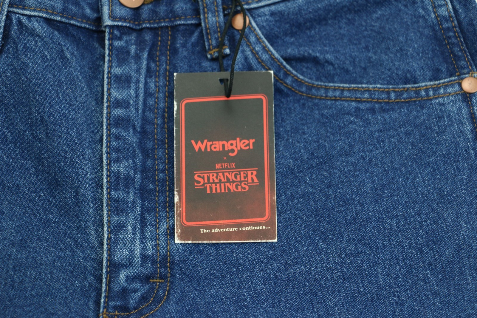 Wrangler x Stranger Things 13MWZ Cowboy Cut Jeans Dark Indigo 14.25 oz. Denim