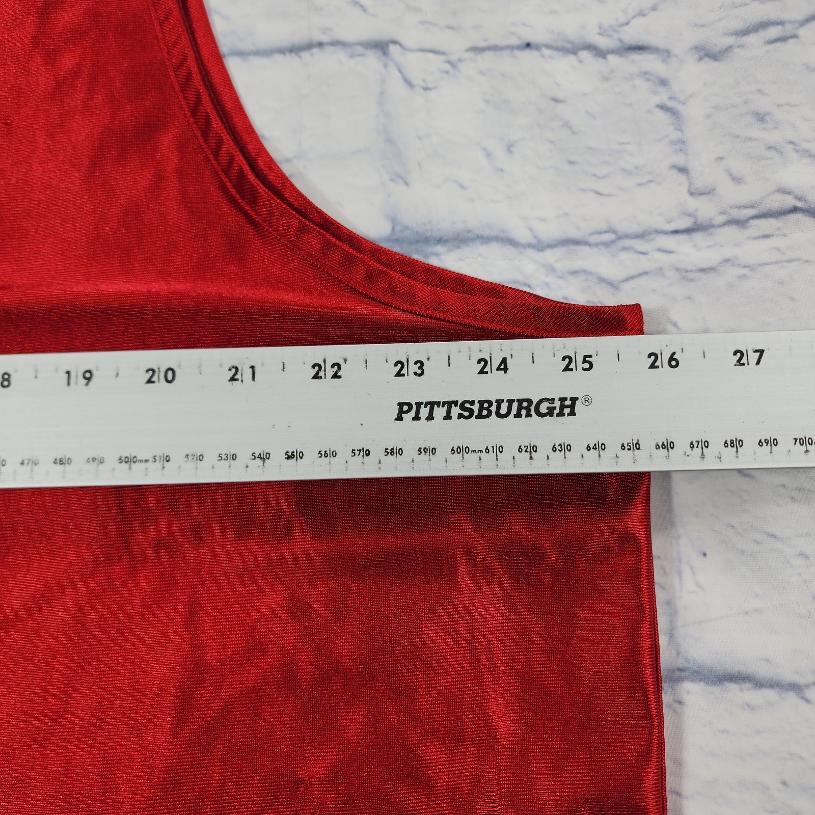 Nike Basketball Jersey Tank Top MENS XXL Satin Silky Shiny Red VINTAGE 90s USA