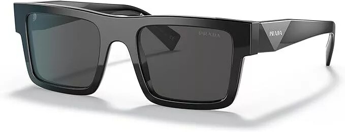 PRADA PR 19WSF 1AB5S0 Black Grey Lens Men’s Sunglasses New 52mm