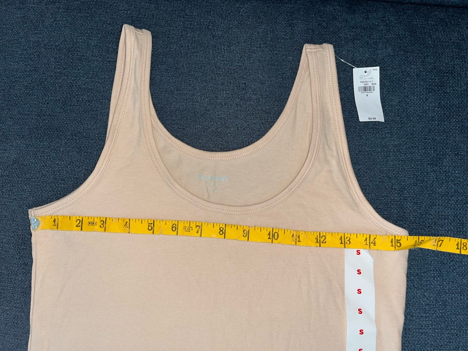 NWT Old Navy Tank Top First Layer Small Basic Solid Scoop Neck Stretch Neutral