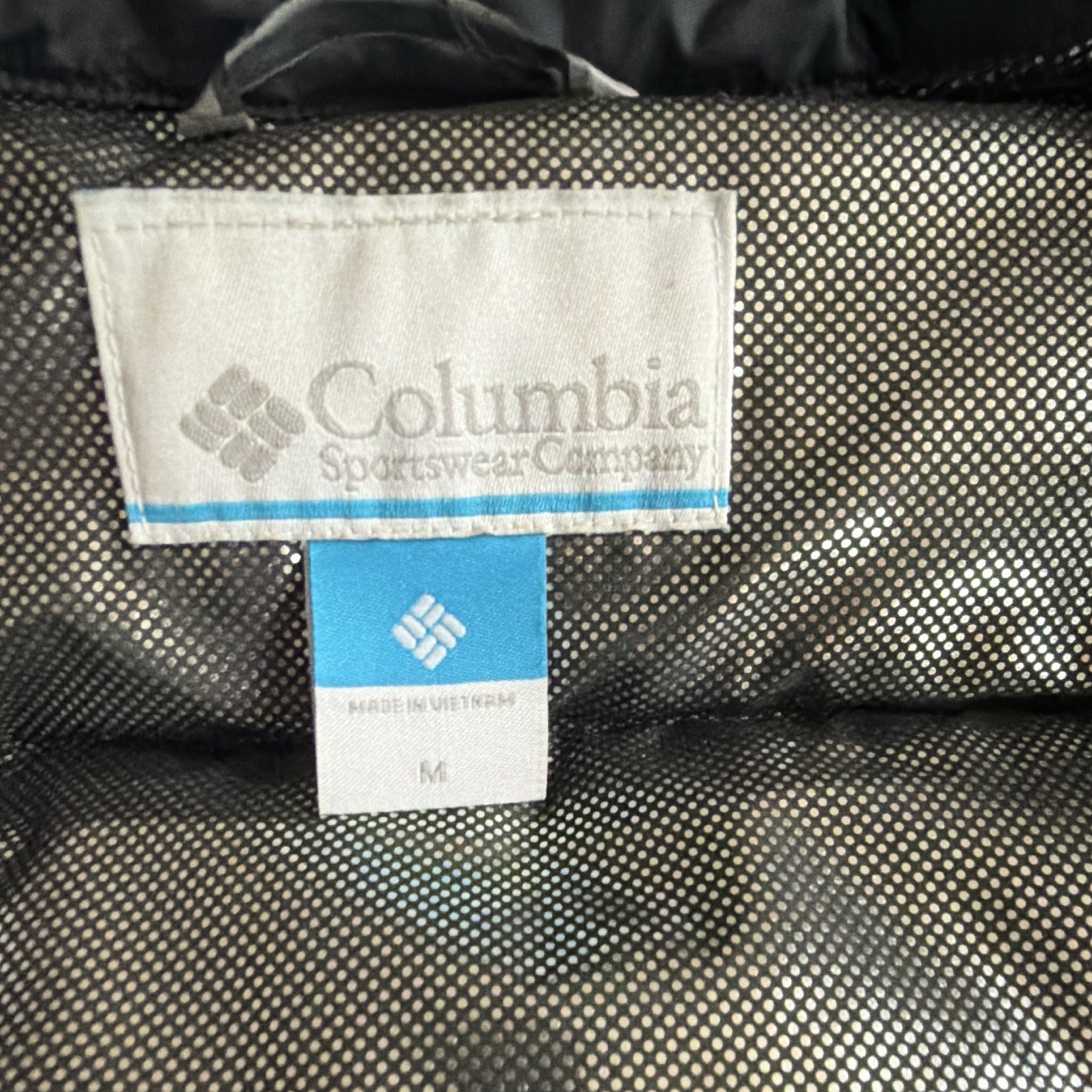 Columbia Men’s Green Full Zip Puffer Vest w/ Pockets Stand-Up Collar Size M