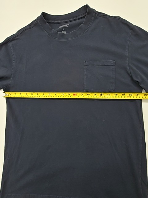 Dickies Men Navy Pocket Logo Patch Long Sleeve T-Shirt Size L Condition: Used