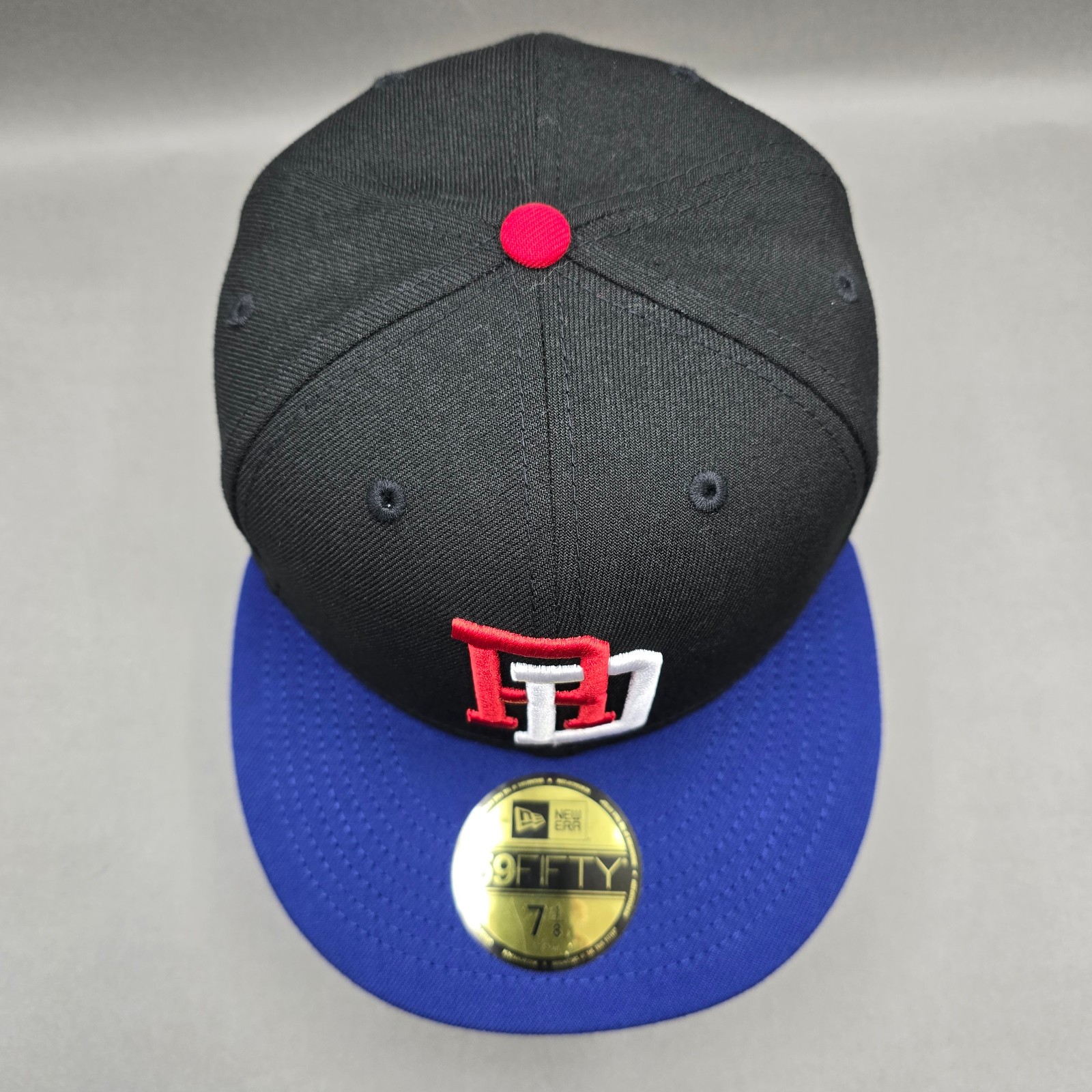Dominican Republic Hat Cap Fitted 7 1/8 Black Blue National Baseball Team Adult