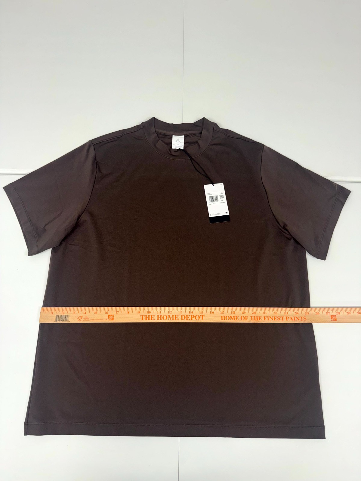Jordan Sport Mock-Neck Golf Short Sleeve Shirt IB3685-237 Brown Size L $90