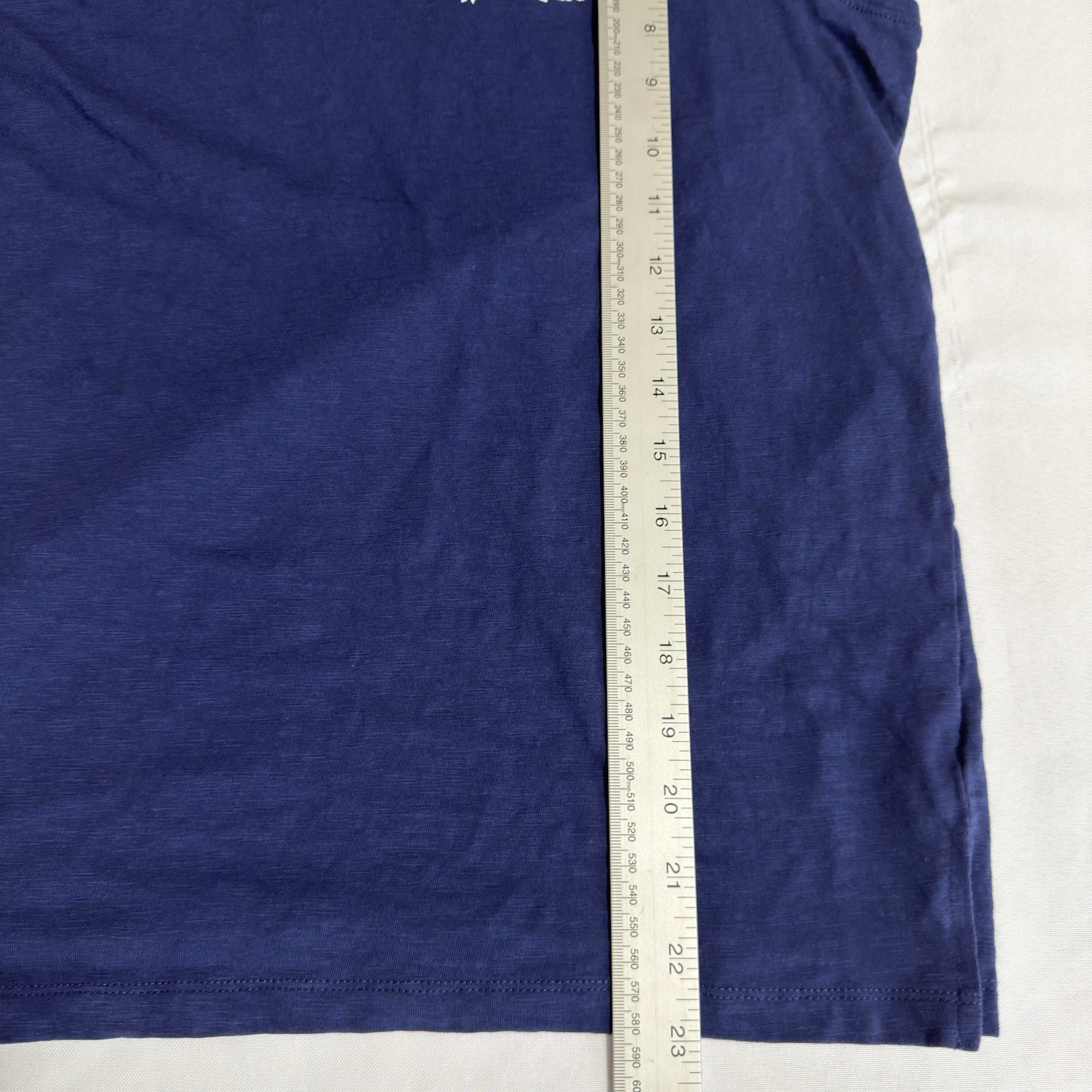 Sonoma Women’s Tank Top Small Navy Blue Tropical Organic Cotton Sleeveless Tee