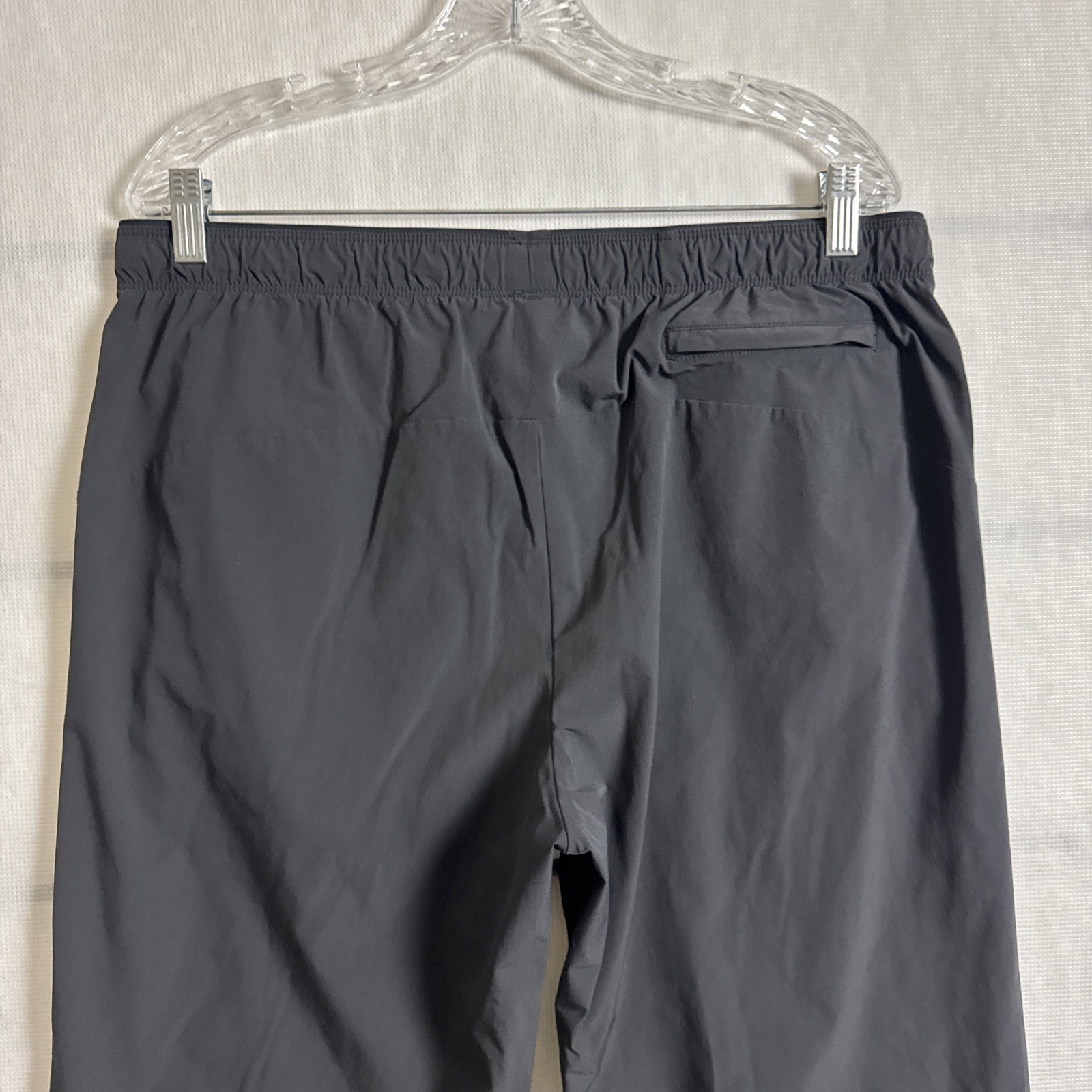Paskho Men’s Size Large Gray Nylon Relaxed Straight Leg Pants