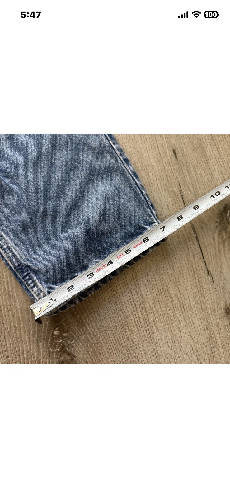 Vintage Levis 550 Jeans Mens 33×30 Blue Relaxed Tapered Leg Denim Orange Tab