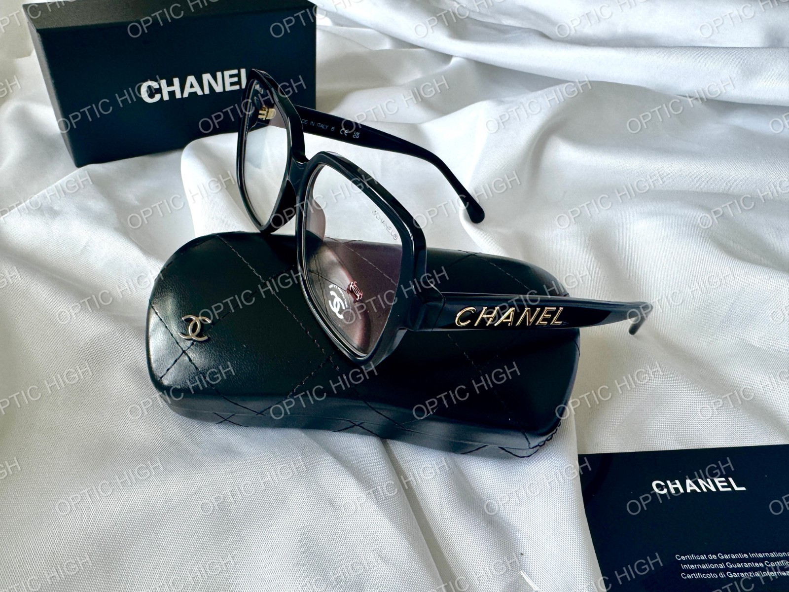 Brand New Chanel 5408 Women’s Transparent Black Acetate Eyeglasses
